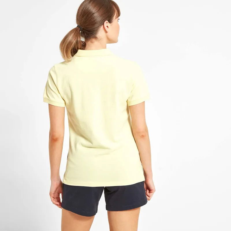 Schoffel Womens St Ives Polo Shirt Pale Lemon-3